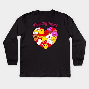 Take My Heart Kids Long Sleeve T-Shirt